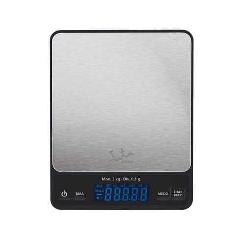 Añadir a la cesta BASCULA ALTA PRECISION INOX-NEGRO 3KG JATA BASCULA ALTA PRECISION INOX-NEGRO 3KG JATA