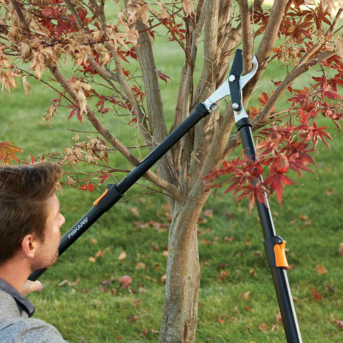 TIJERAS PODA DOS MANOS TELESCOPICA L13 Ø 45mm FISKARS