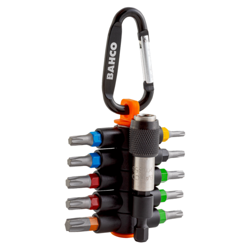 JUEGO PUNTAS TORX 11pz +MOSQUETÓN BAHCO