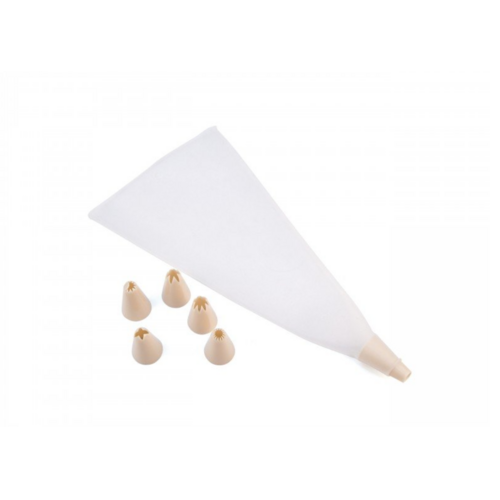 MANGA PASTELERA SILICONA + 6 BOQUILLAS IRIS