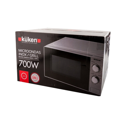 MICROONDAS INOX GRILL 700W 20L KÜKEN