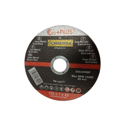 DISCO CORTE INOX 120099 125x1x22 25 UD ECOPLUS