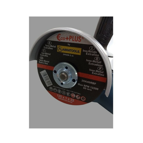 DISCO CORTE INOX 120099 125x1x22 25 UD ECOPLUS