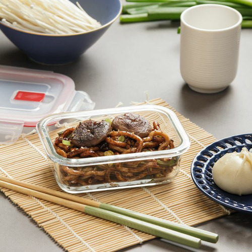 TAPER HERMETICO RECTANGULAR CRISTAL 0,37L TATAY