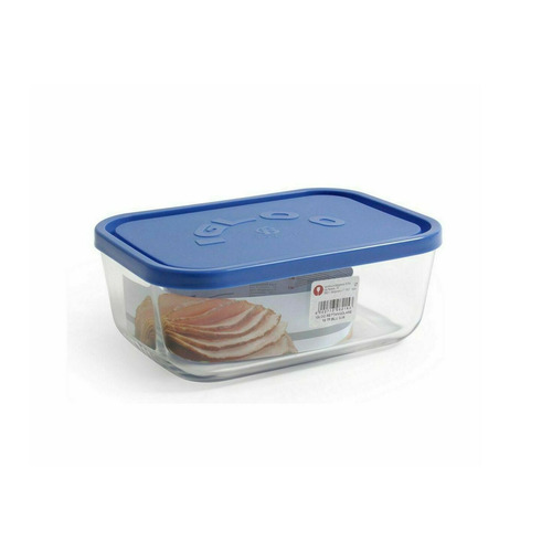 FIAMBRERA RECTANGULAR AZUL 13,5CM 400ML IGLOO