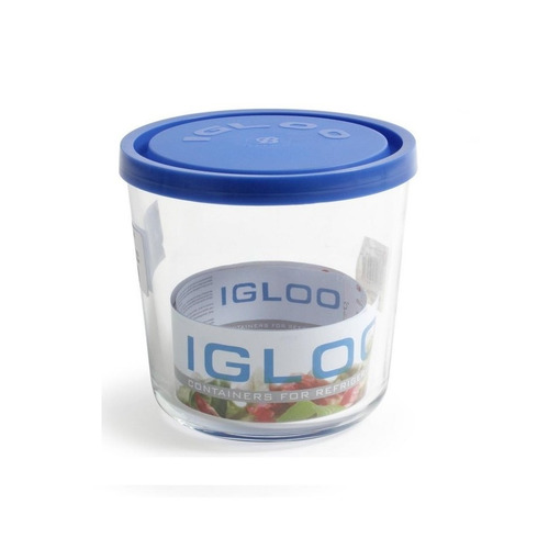 FIAMBRERA REDONDA AZUL 12CM 800ML IGLOO