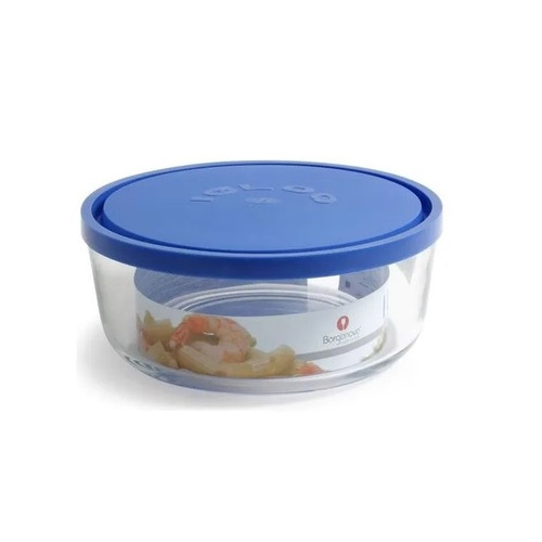 FIAMBRERA REDONDA AZUL 22CM 2200ML IGLOO