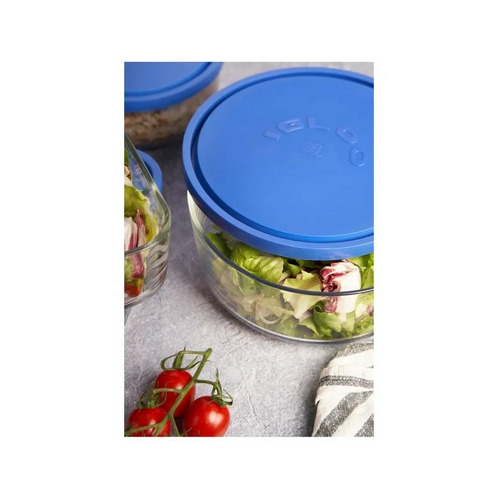 FIAMBRERA REDONDA AZUL 15CM 800ML IGLOO