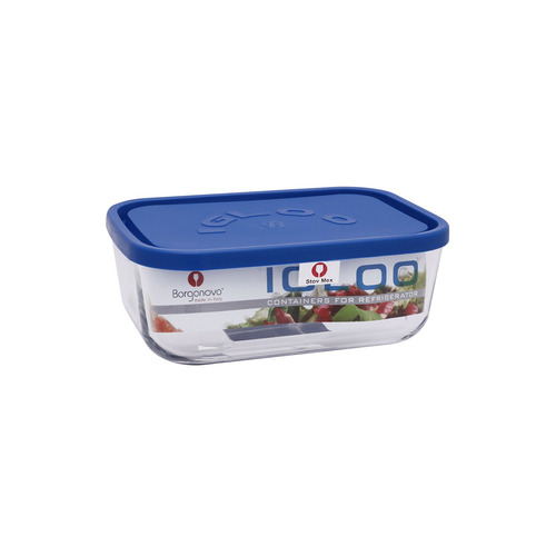 FIAMBRERA RECTANGULAR AZUL 19CM 1300ML IGLOO