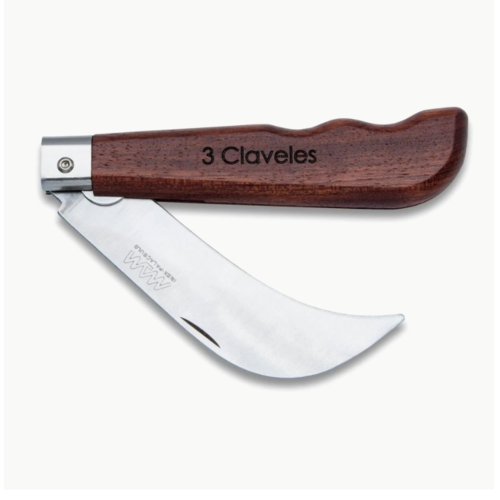 NAVAJA ACERO INOX RECOLECCION Y SETAS CON BLOQUEO 3 CLAVELES
