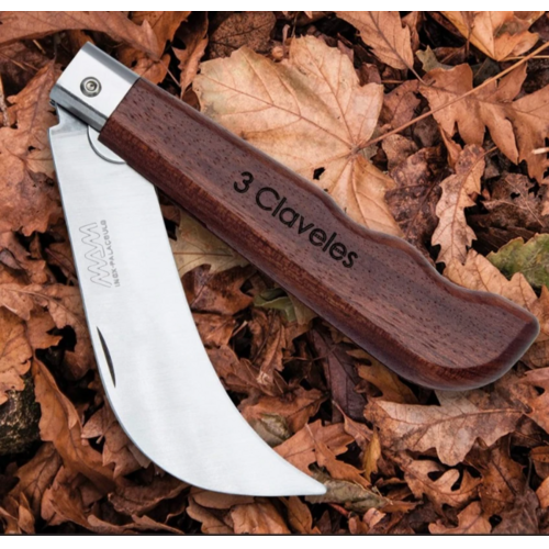 NAVAJA ACERO INOX RECOLECCION Y SETAS CON BLOQUEO 3 CLAVELES