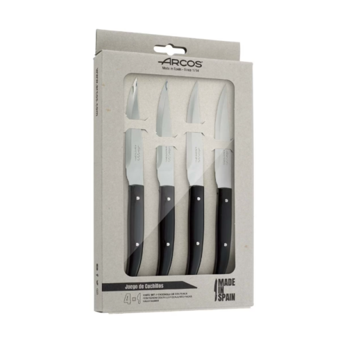 Añadir a la cesta CUCHILLO CHULETERO CON MANGO NEGRO MICROPERLADO JUEGO 4 PZAS. ARCOS CUCHILLO CHULETERO CON MANGO NEGRO MICROPERLADO JUEGO 4 PZAS. ARCOS