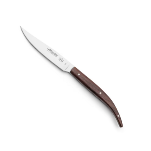CUCHILLO CHULETERO CON MANGO DE MADERA DE POLISANDRO JUEGO 4 PZAS. ARCOS