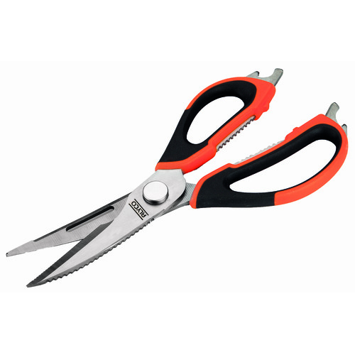 TIJERA MULTIUSOS 225mm 171300 CON FUNDA (DESMONTABLE + ABRELATAS/BOTELLAS+ CASCANUECES+CUCHILLO+PELADOR)