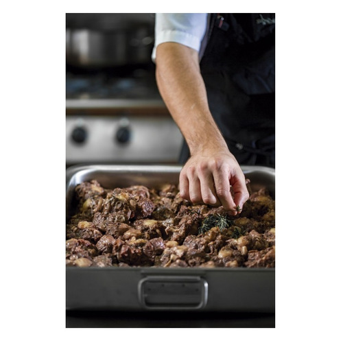 FUENTE DE HORNO INOX ASAS ABATIBLES 50X40X8 CM 50550 LACOR