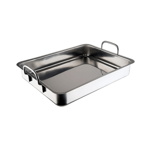 FUENTE DE HORNO INOX CON ASAS 40,5X32X6 CM INOXIBAR