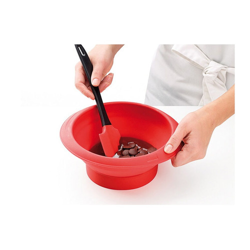 ESPATULA SILICONA ROJA 20.5CM LÉKUE