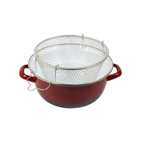 FREIDORA ACERO ESMALTADO CON CESTILLO VOLCAN 24CM IBILI
