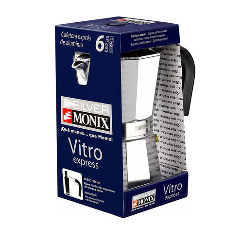 CAFETERA ALUMINIO 3 TAZAS MONIX