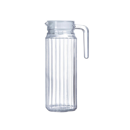 JARRA AGUA CON TAPA BLANCA 1,1L QUADRO LUMINARC