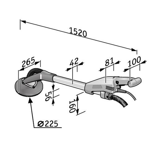 LIJADORA PARED Y TECHO JIRAFA GE 7 + MH-O FLEX