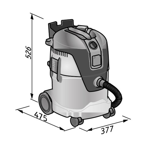 ASPIRADORA DE SEGURIDAD VC 26 L MC 25L FLEX