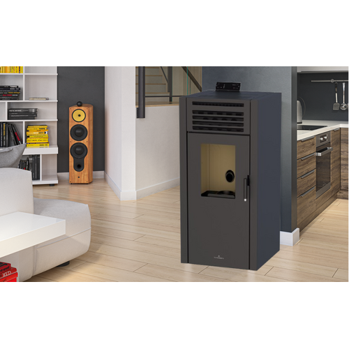 ADEL ESTUFA DE PELLETS NEGRA 13 KW BRONPI