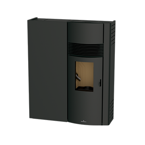 ADRY ESTUFA PELLET EXTRAPLANA NEGRA 10KW BRONPI
