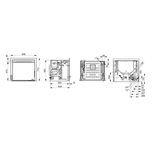 ALPES HYDRO INSERTABLE PELLET 12,8KW BRONPI
