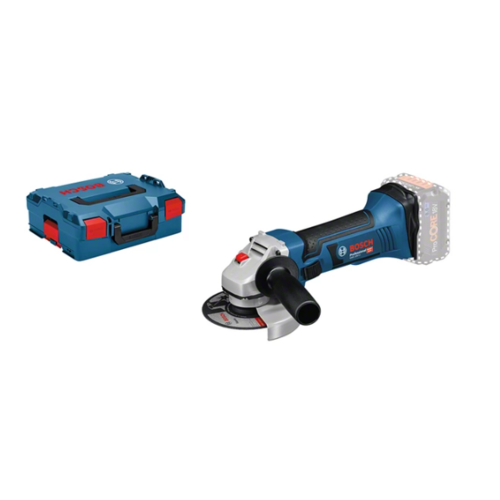 AMOLADORA GWS 18-125 V-LI + L-BOX CON EMPUÑADURA ADICIONAL BOSCH