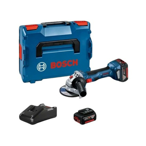 AMOLADORA GWS 18V-7 PRO +L-BOXX+2 BAT 4Ah + CARGADOR RAP GAL18V-40 + REGALO BATERIA 4AH