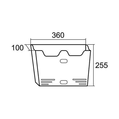 BANDEJA PUBLICIDAD PORTAL ACERO INOX BTV
