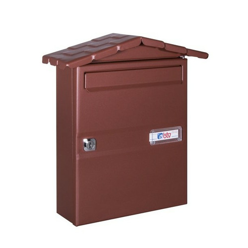 BUZON CHALET ACERO MARRON TIERRA EXTERIOR BTV