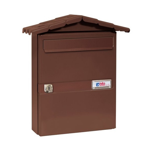 BUZON CHALET ACERO MARRON TIERRA EXTERIOR BTV