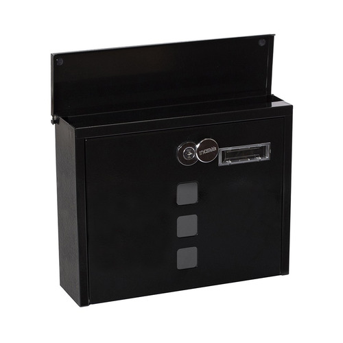 BUZON CHANCE ACERO GALVANIZADO NEGRO EXTERIOR ARREGUI