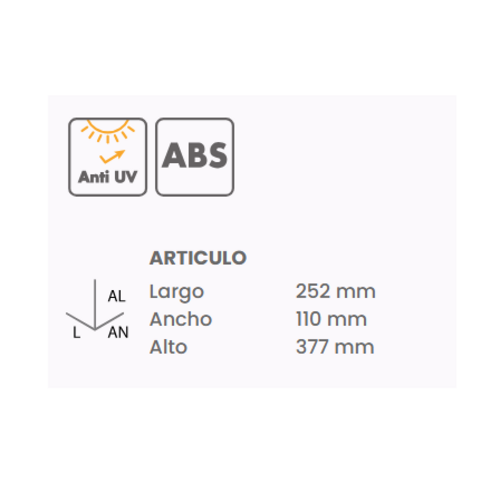 BUZON PICCOLO PLASTICO BLANCO EXTERIOR TATAY