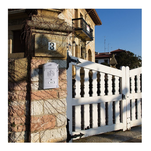 BUZON VINTAGE RESIDENCIA ALUMINIO BLANCO EXTERIOR ARREGUI