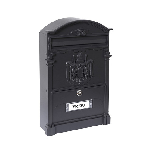 BUZON VINTAGE RESIDENCIA ALUMINIO NEGRO EXTERIOR ARREGUI
