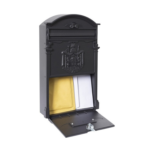 BUZON VINTAGE RESIDENCIA ALUMINIO NEGRO EXTERIOR ARREGUI