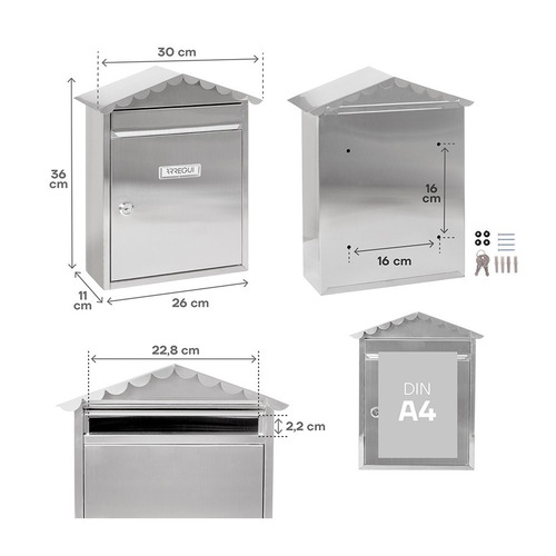 BUZON VISIT ACERO INOX EXTERIOR ARREGUI