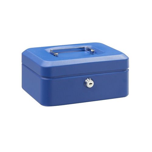 CAJA DE CAUDALES ELEGANT AZUL CON LLAVE ARREGUI