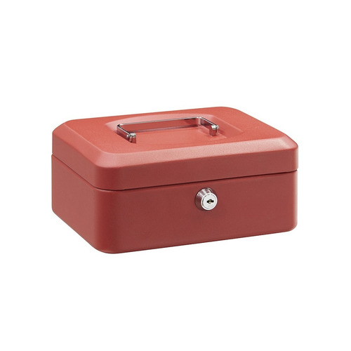 CAJA DE CAUDALES ELEGANT ROJA CON LLAVE ARREGUI