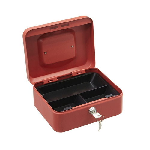 CAJA DE CAUDALES ELEGANT ROJA CON LLAVE ARREGUI