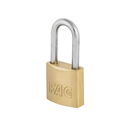 CANDADO LATON ARCO LARGO 25mm FAC