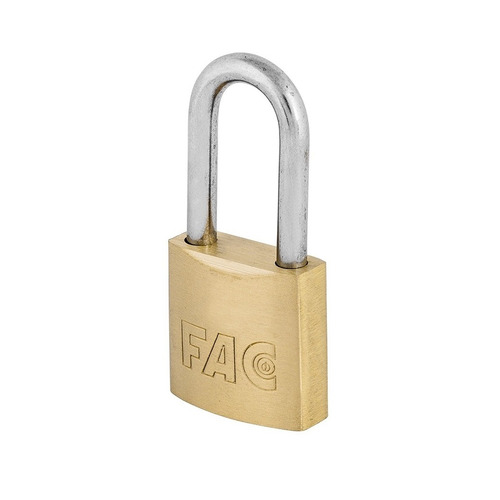 CANDADO LATON ARCO LARGO 40mm FAC