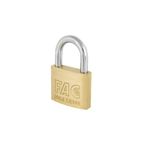 CANDADO LATON ARCO NORMAL 15mm FAC