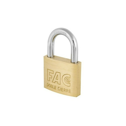 CANDADO LATON ARCO NORMAL 20mm FAC