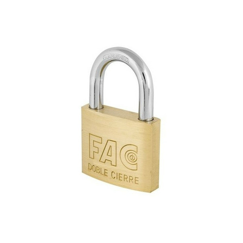 CANDADO LATON ARCO NORMAL 25mm FAC