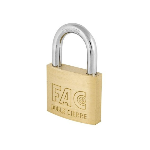 CANDADO LATON ARCO NORMAL 50mm FAC
