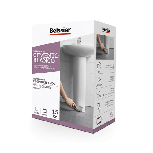 CEMENTO BLANCO 1,5KG BEISSIER